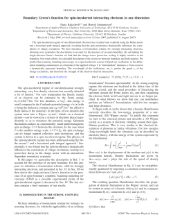 Boundary Green`s function for spin-incoherent interacting electrons