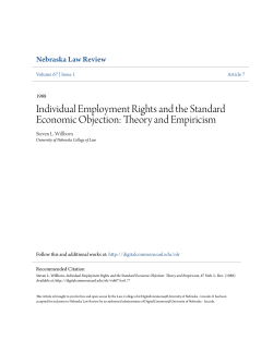 Individual Employment Rights and the Standard Economic Objection