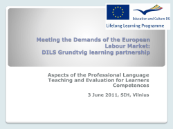 DILS Grundtvig learning partnership