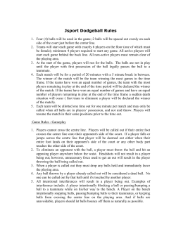 2014 Jsport Dodgeball Rules