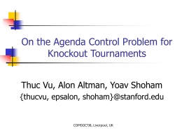 On the Agenda Control Problem for Knockout Tournaments