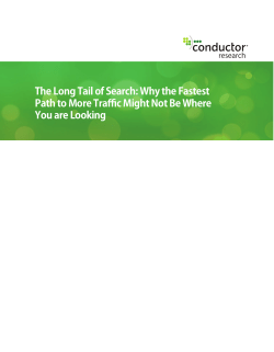 The Long Tail of Search: Why the Fastest Path to More Traffic Might