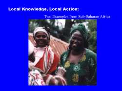 Geog 001 Class 13 Local Action Sub