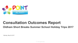 Outcome of the Short Breaks school holiday trips consultation &ndash; May