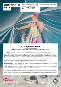A Dangerous Game - Purpose of the corporation