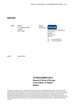 Research study on energy consumption of digital radio