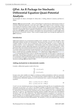 QPot: An R Package for Stochastic Differential