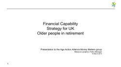 Financial Capability Strategy for UK older
