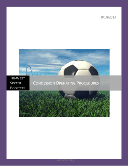 Concession Operating Procedures