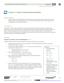 Precalculus Module 2, Topic B, Lesson 4: Teacher