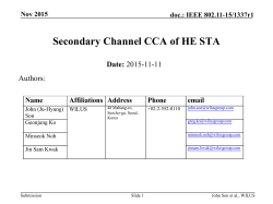 Experiments on CCA levels