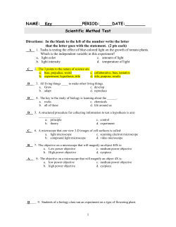 Test 1 Review - Kenton County Schools