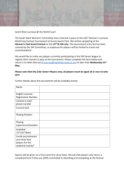 this form - South West Women`s Lacrosse