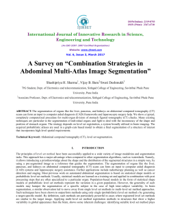 A Survey on &ldquo;Combination Strategies in Abdominal Multi