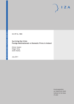 Surviving the crisis: Foreign multinationals vs domestic firms in