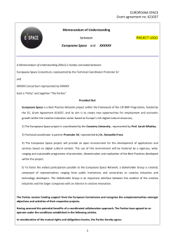 Memorandum of understanding