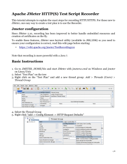 Apache JMeter proxy Step-by-step