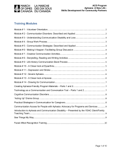 Training Modules - March of Dimes Canada