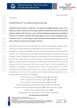 CLAAS Eventing Tour, HPP (the Indoor Cup of Poland) in Driving