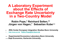 PowerPoint Presentation - A Laboratory Experiment about