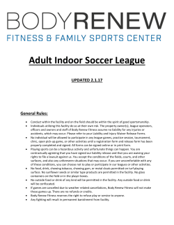 Adult Indoor Soccer League
