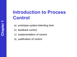 Introduction to Process Control