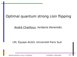 Optimal quantum strong coin flipping