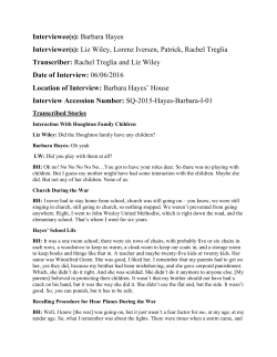 Barbara Hayes Selected Stories