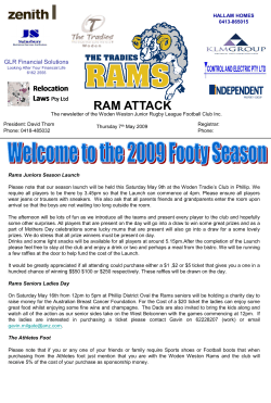 Newsletter Round 1