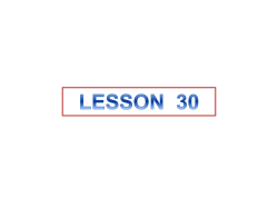 CSC444-Lesson 30