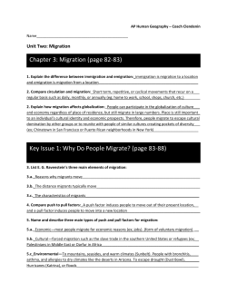 AP Human Geography * Mr