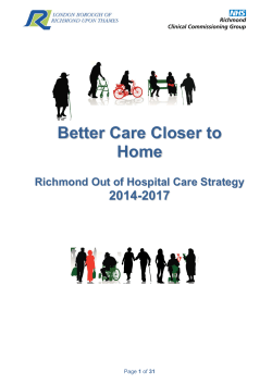 Out of Hospital Care Strategy