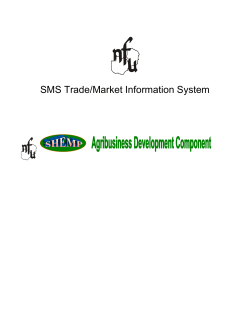 SMS Trade/Market Information System