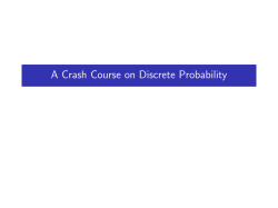 Intoduction to probability Theory
