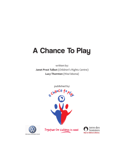 Children have a right to play