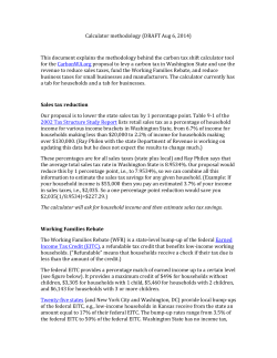 methodology - Carbon Washington
