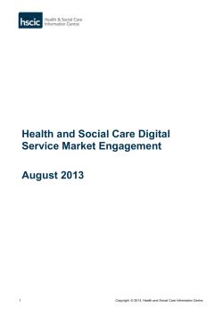 HSCDS Market Engagement Information Booklet and