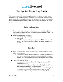 Checkpoint Reporting Guide