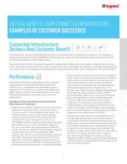 the real benefits from connected infrastructure examples