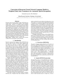 Conversion of Recurrent Neural Network Language Models to