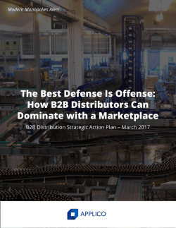 The Best Defense Is Offense: How B2B Distributors Can