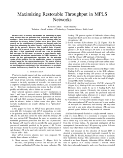 Maximizing Restorable Throughput in MPLS Networks