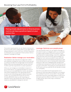 Boosting Your Law Firm`s Profitability
