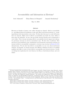 Accountability and Information in Elections