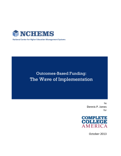 Outcomes-Based Funding - Complete College America