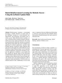Batch Reinforcement Learning for Robotic Soccer