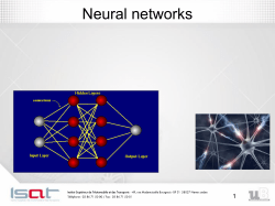 Neural networks