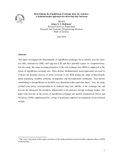 Determining the Equilibrium Exchange Rate for