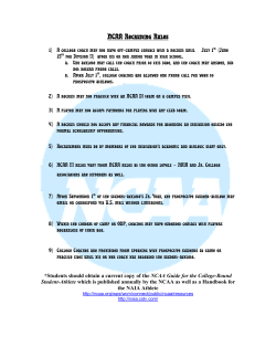 NCAA Recruiting Rules