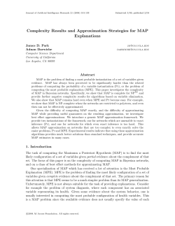 Complexity Results and Approximation Strategies for MAP
